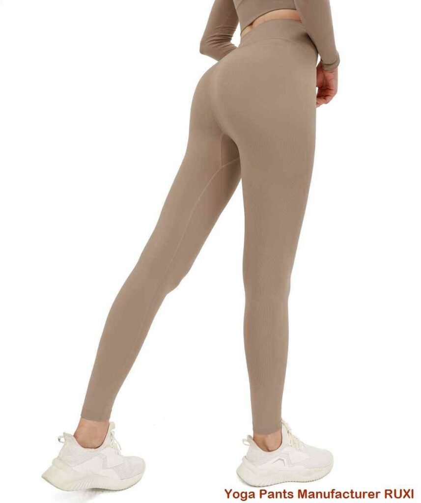 Paarse yogashort voor dames Activewear met hoge taille