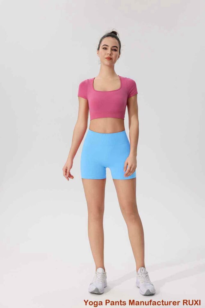 Naadloze yogabroek met hoge taille RUXI nl109