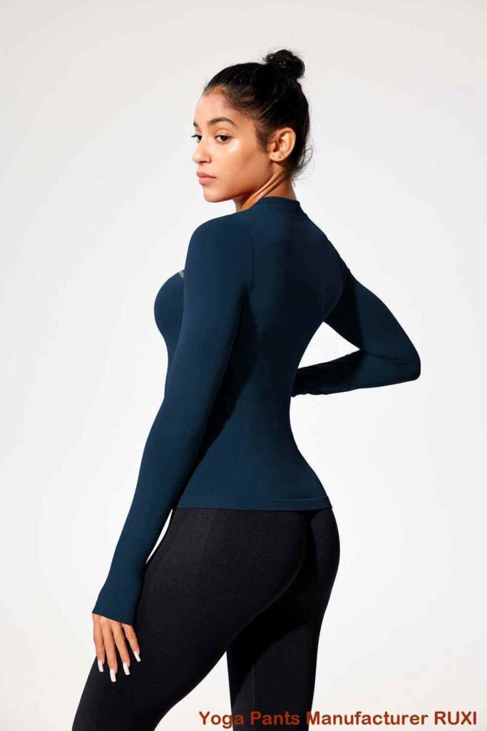 Zwarte gymlegging voor dames hoogwaardige activewear RUXI