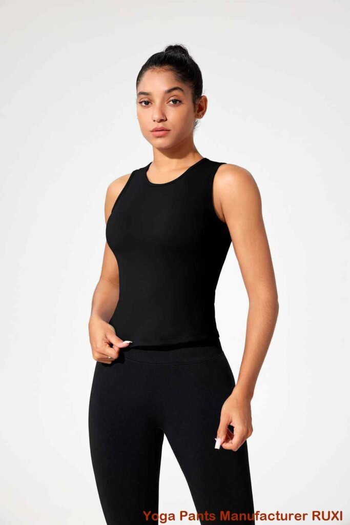 Workout short met hoge taille en ruches RUXI nl2669