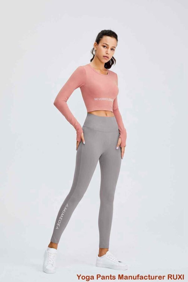 Ultrazachte dikke yogabroek voor dames met hoge taille