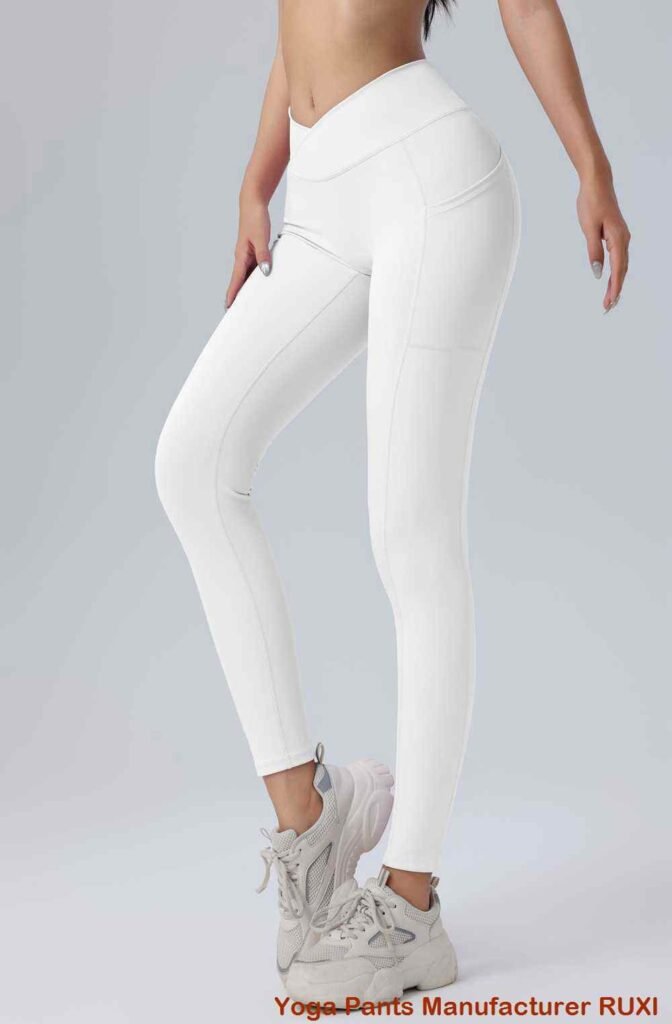 Glanzende workout legging Hoogwaardige activewear RUXI