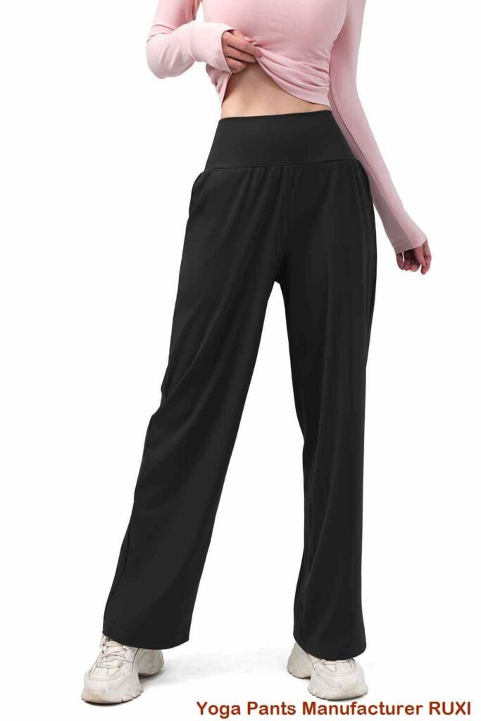 Blauwe Flare legging Stijlvol comfortabel RUXI nl164