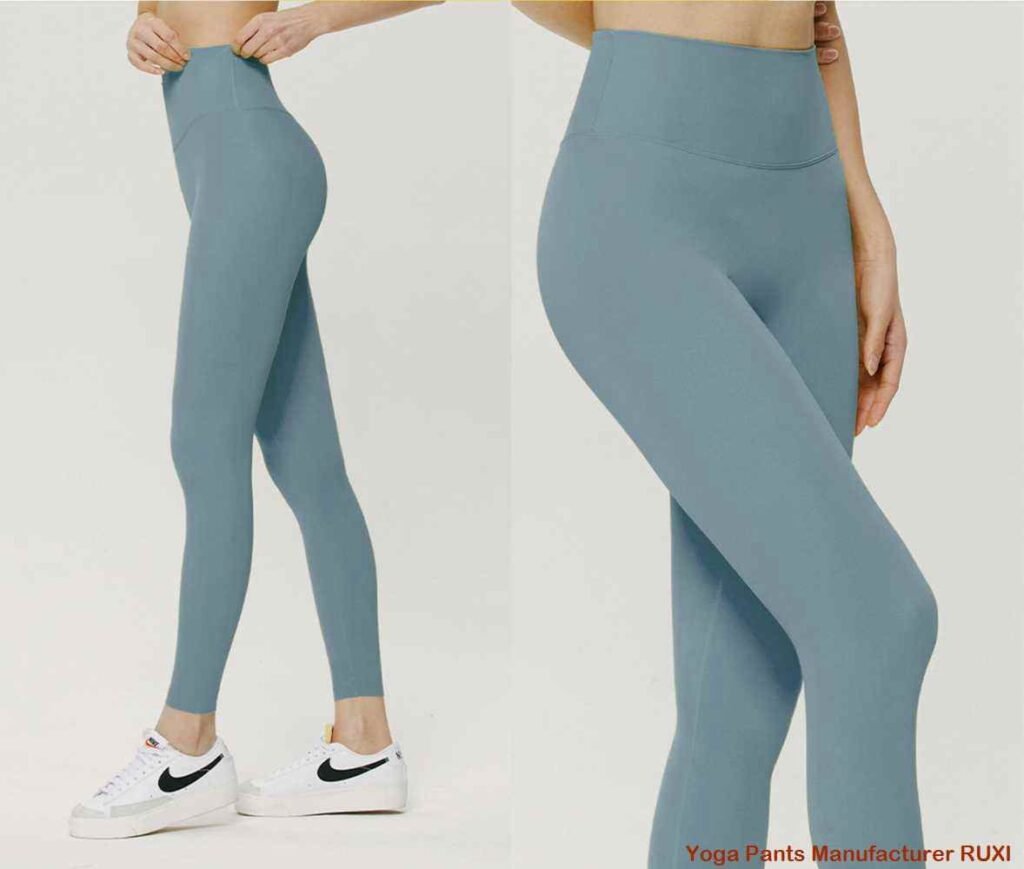 Gymlegging met ruches hoge taille buttlift activewear