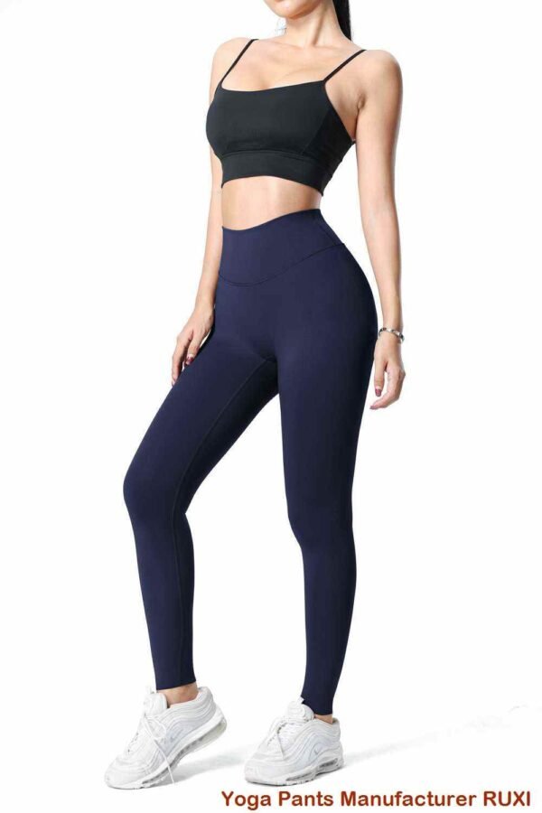Paarse yogabroek voor dames comfortabel en stijlvol RUXI