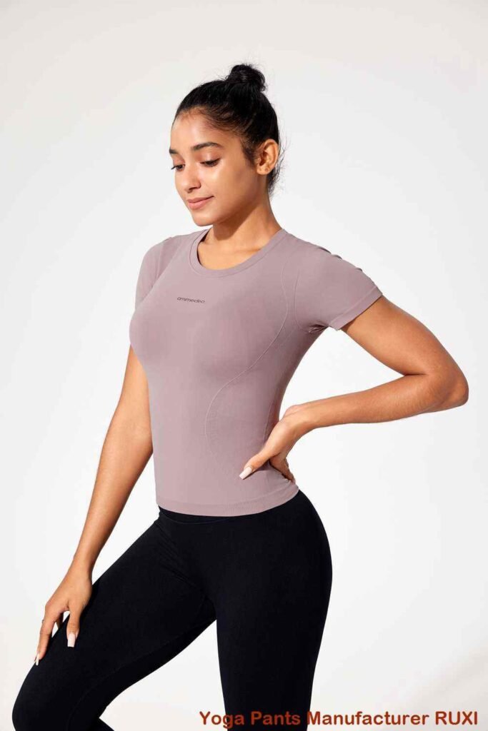 5 inch yogashort voor dames hoge taille ademend RUXI