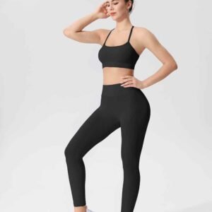 Hoog getailleerde Bell Bottom legging voor dames RUXI