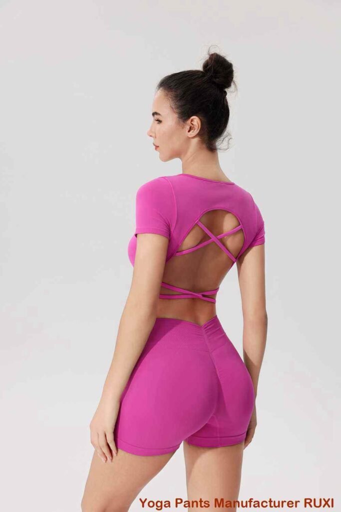 Dames atletische shorts met ritszakken RUXI nl2794