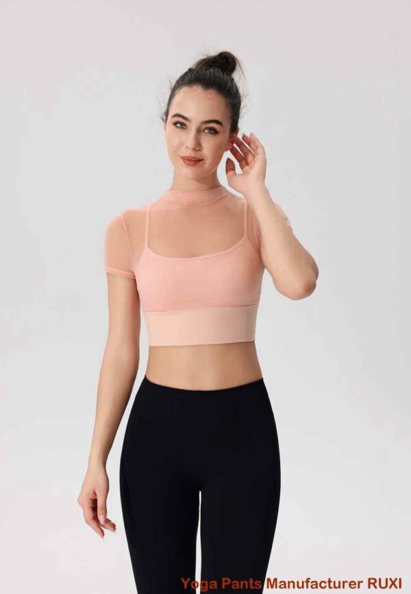 Witte gymshort Lichtgewicht ademende fitnesskleding RUXI