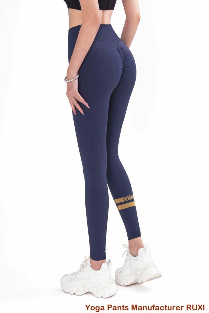Yogashorts met hoge taille voor dames vochtafvoerend RUXI