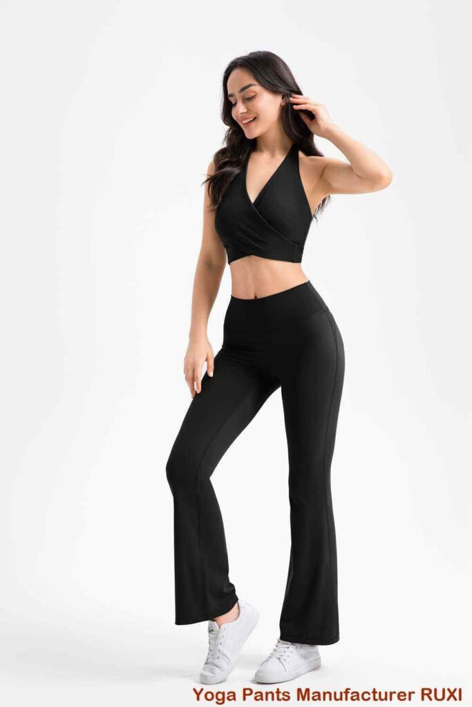 Stijlvolle roze flare legging voor dames RUXI nl34