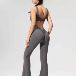 Bootcut yogabroek met zakken voor dames RUXI nl416