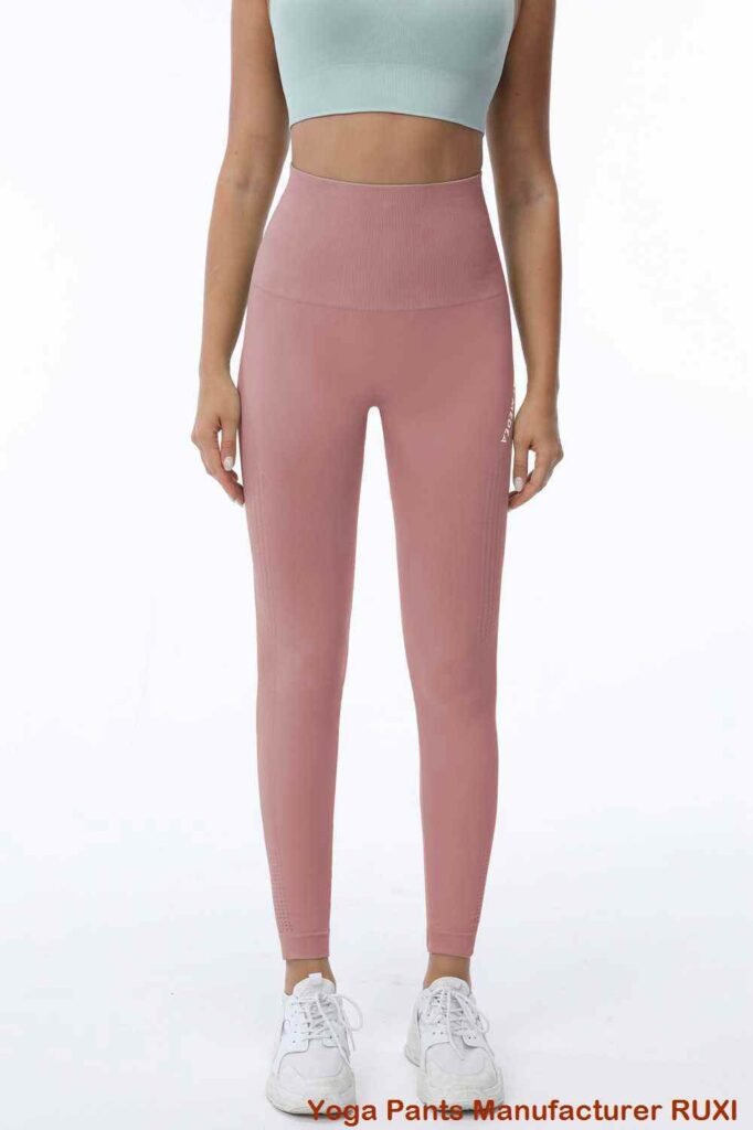 Yogabroek met hoge taille voor dames stretchcomfort RUXI
